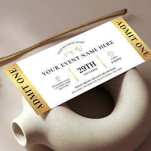Einmalige Vergabe des Gold Event Ticket Business L Einladung