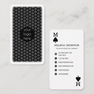 Einmalige Werbeplakette für das Business-Logo Visitenkarte