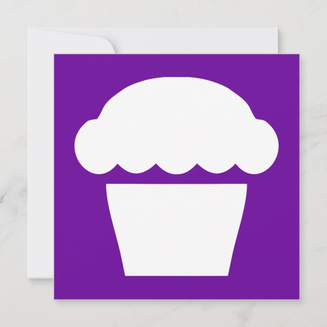 Einmaliger Kuchen/Muffin Einladung (Vorderseite)