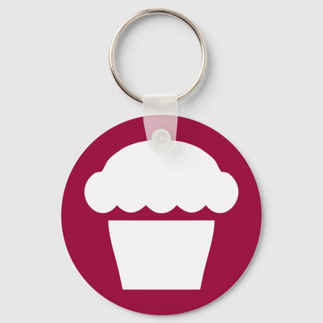 Einmaliger Kuchen/Muffin Schlüsselanhänger (Vorderseite)