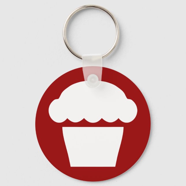 Einmaliger Kuchen/Muffin Schlüsselanhänger (Vorderseite)