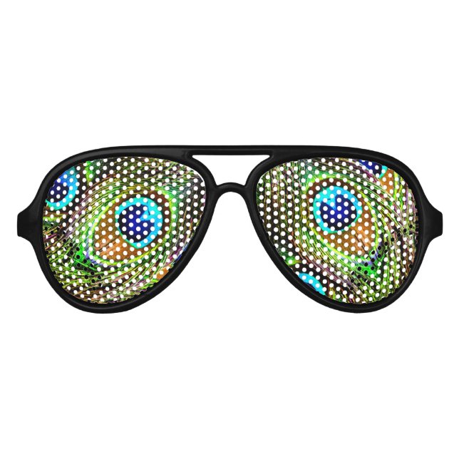 Einmarsch von PfauenFeathers Partybrille (Vorderseite)