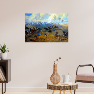 Einnahme der Batterie von Ricketts Sidney E. King  Poster