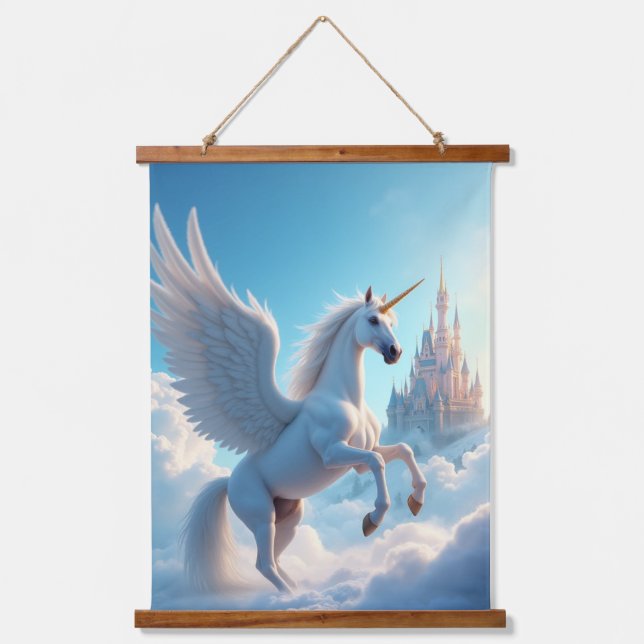 Einpolige Wandtapete aus Holz Wandteppich Mit Holzrahmen (Vorderseite)