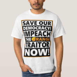 Einprägen des Orangenen Verräters Trump T-Shirt