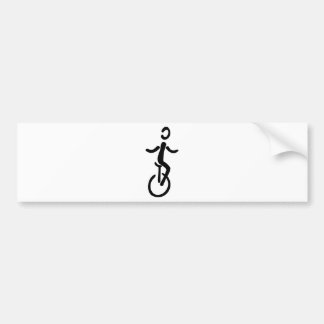 Einrad Autoaufkleber