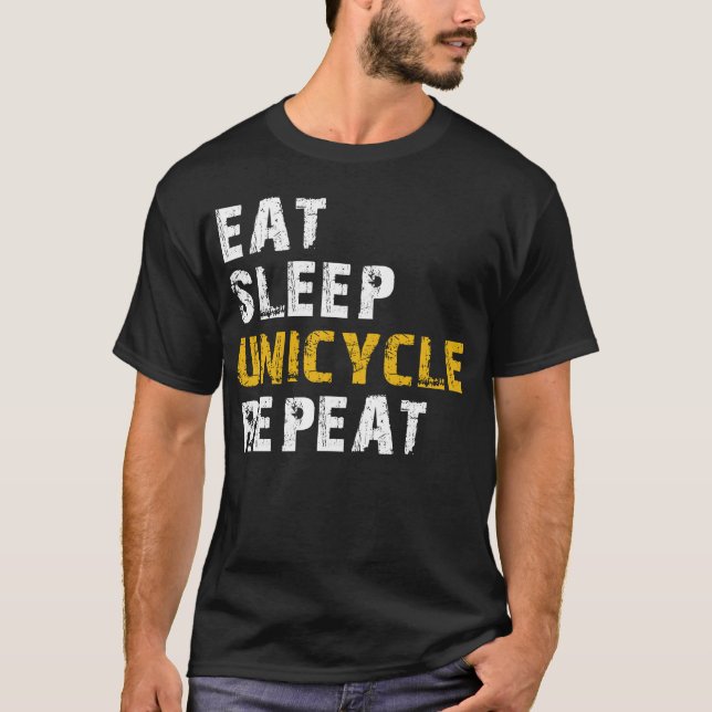 Einrad essen T-Shirt (Vorderseite)