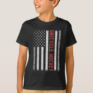 Einrad Hockey Amerikanische Flagge 4. Juli Frauen T-Shirt