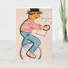 Einradkarte, Aquarelltafel Karte