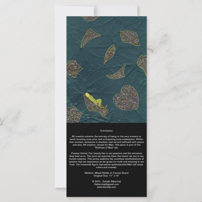 Einreichung - Passion Mohammeds - Long Card (Vorderseite)