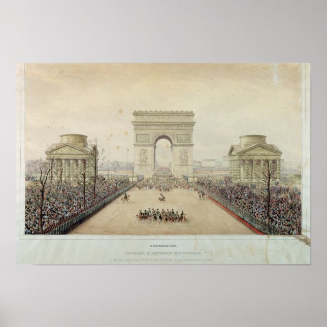 Einreise Napoleons III nach Paris Poster (Vorne)