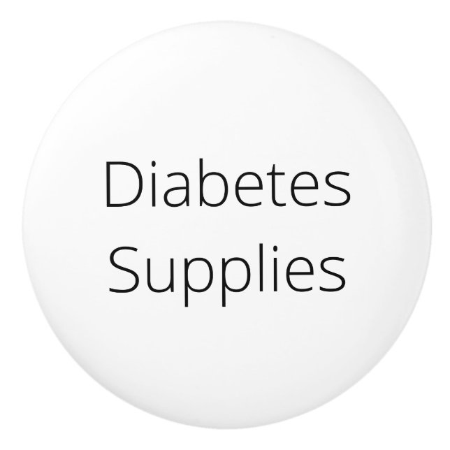 Einrichtung, Diabetesversorgung Keramikknauf (Vorderseite)