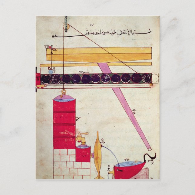 Einrichtung für die Wasserversorgung eines Springb Postkarte (Vorderseite)