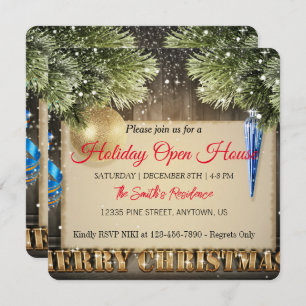 Einrichtung für Weihnachtsbaumkarten Feiertagskarte