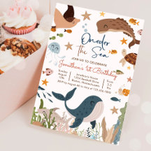 Eins der Sea Whale Sea Life 1. Geburtstag