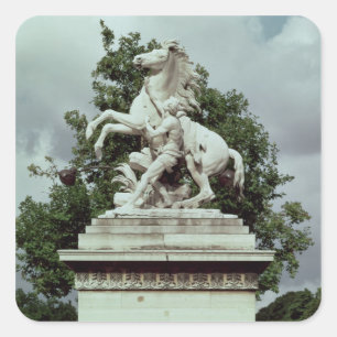 Eins der zwei "mergeligen Pferde", 1739-45 Quadratischer Aufkleber