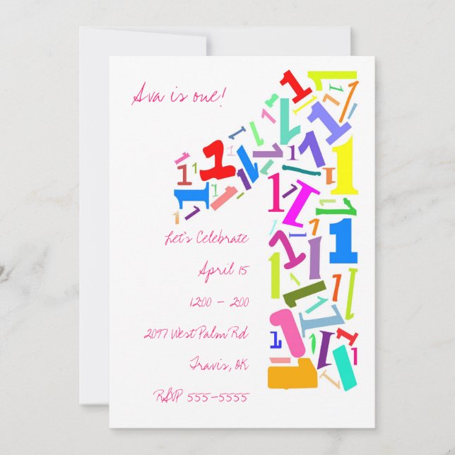 Eins! Einladung (Vorderseite)