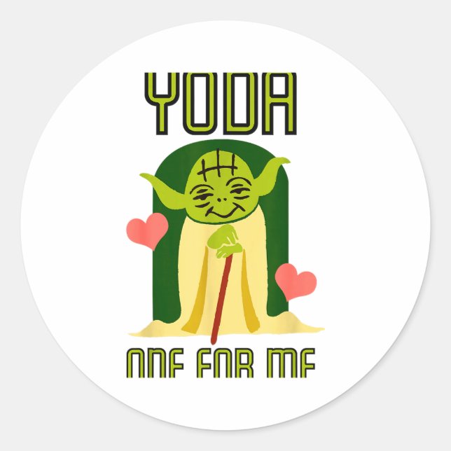 Eins für mich süßes Valentinstag Disn  Runder Aufkleber (Vorderseite)