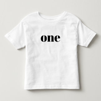 Eins - Glückliches Shirt zum Geburtstag für Kleink