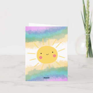 eins in der Sonne Erste Geburtstagskarten