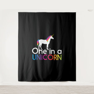 Eins in einem Einhorn Wandteppich