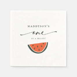 Eins in einem Melon 1. Geburtstag Party Napkins Serviette