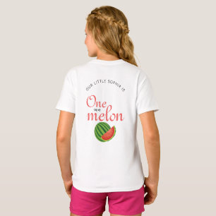 Eins in einem Melon 1. Geburtstag Party Wassermelo T-Shirt