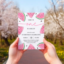 Eins in einem Melon 1. Geburtstag Wassermelone Geb