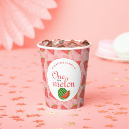 Eins in einem Melon 1. Geburtstag Wassermelone Pappbecher