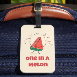 Eins in einem Melon - Niedliche Wassermelone - Gep Gepäckanhänger