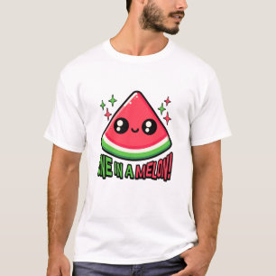 Eins in einem Melon! Niedliche Wassermelone Pun T-Shirt