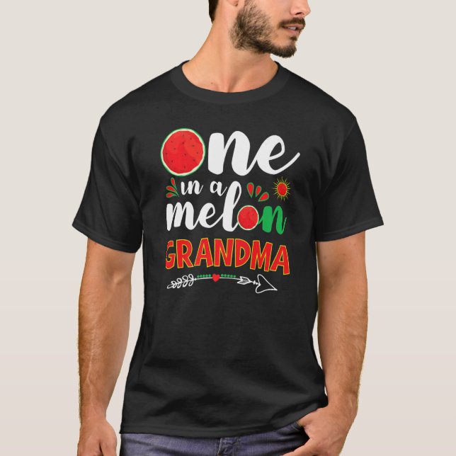 Eins in einem Melon Oma Watermelon Granny Summer H T-Shirt (Vorderseite)