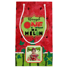 eins in einem Melon Watermelon 1. Geburtstag 2 Fot Kleine Geschenktüte