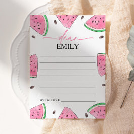 Eins in einer Melon Watermelon Time Kapselkarte Einladung