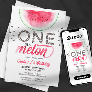 Eins in einer Melone - Süße Wassermelone zum erste Einladung