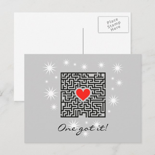 Eins JGA Postkarte (Vorne/Hinten)