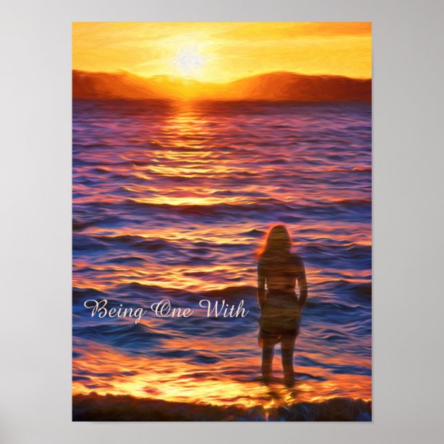 Eins mit Werteplakatpapier (Matte) Poster (Vorne)