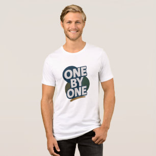 eins nach dem anderen Tri-Blend shirt