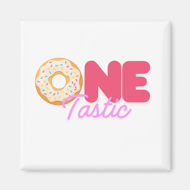 Eins-tastisch | Erster Geburtstag Magnet (Vorne)