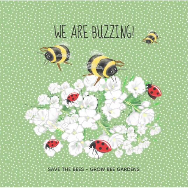 Eins von einer Art RETTE DIE BIEN Personalisiert Aufkleber (Vorderseite)