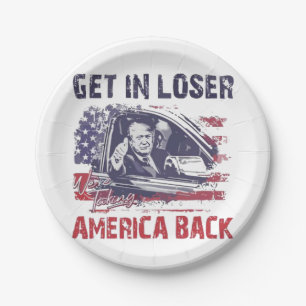 Eins: Wir nehmen Amerika zurück Trump Pappteller