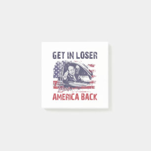 Eins: Wir nehmen Amerika zurück Trump Post-it Klebezettel