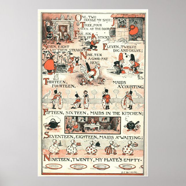 Eins, zwei, klopfen Sie mir den Schuh. Poster (Vorne)