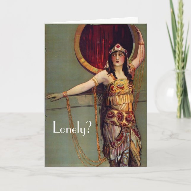 Einsam? Grußkarte Karte (Vorderseite)