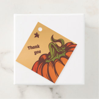 Einsam kürzen eines das Feld. Herbstblätter fallen Geschenkanhänger