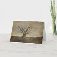 Einsame Baum-Gruß-Karte