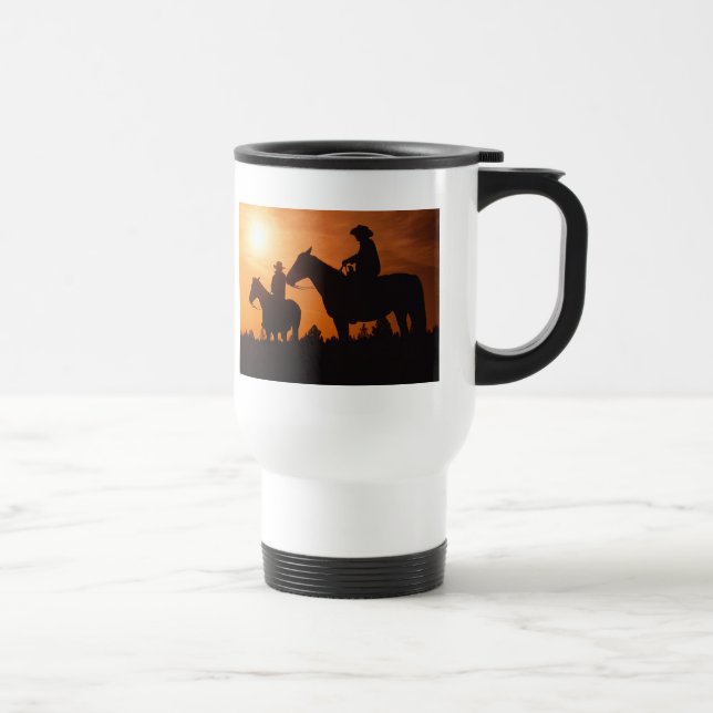 Einsame Cowboy-Tasse Reisebecher (Rechts)