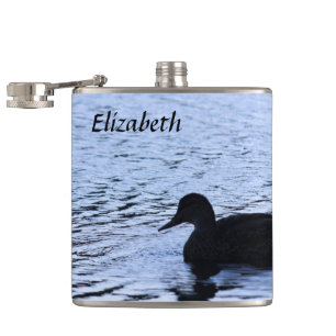 Einsame Enten-Wildlife-See-Wasser-Kräuselungen-Fot Flachmann