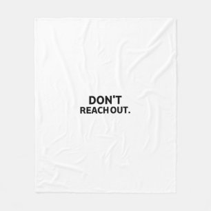 Einsame Erholung   Fleece-Decke ohne Kontakt Fleecedecke