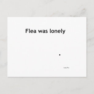 Einsame Flohkarte Postkarte